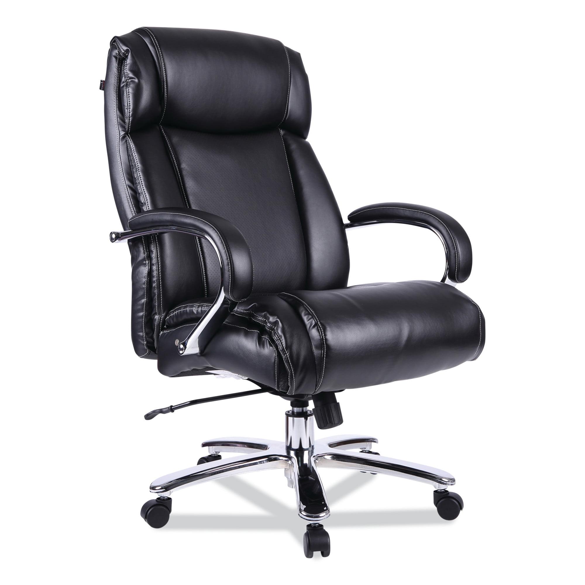 Maxxis Series Black Leather Executive Chair with Chrome Base