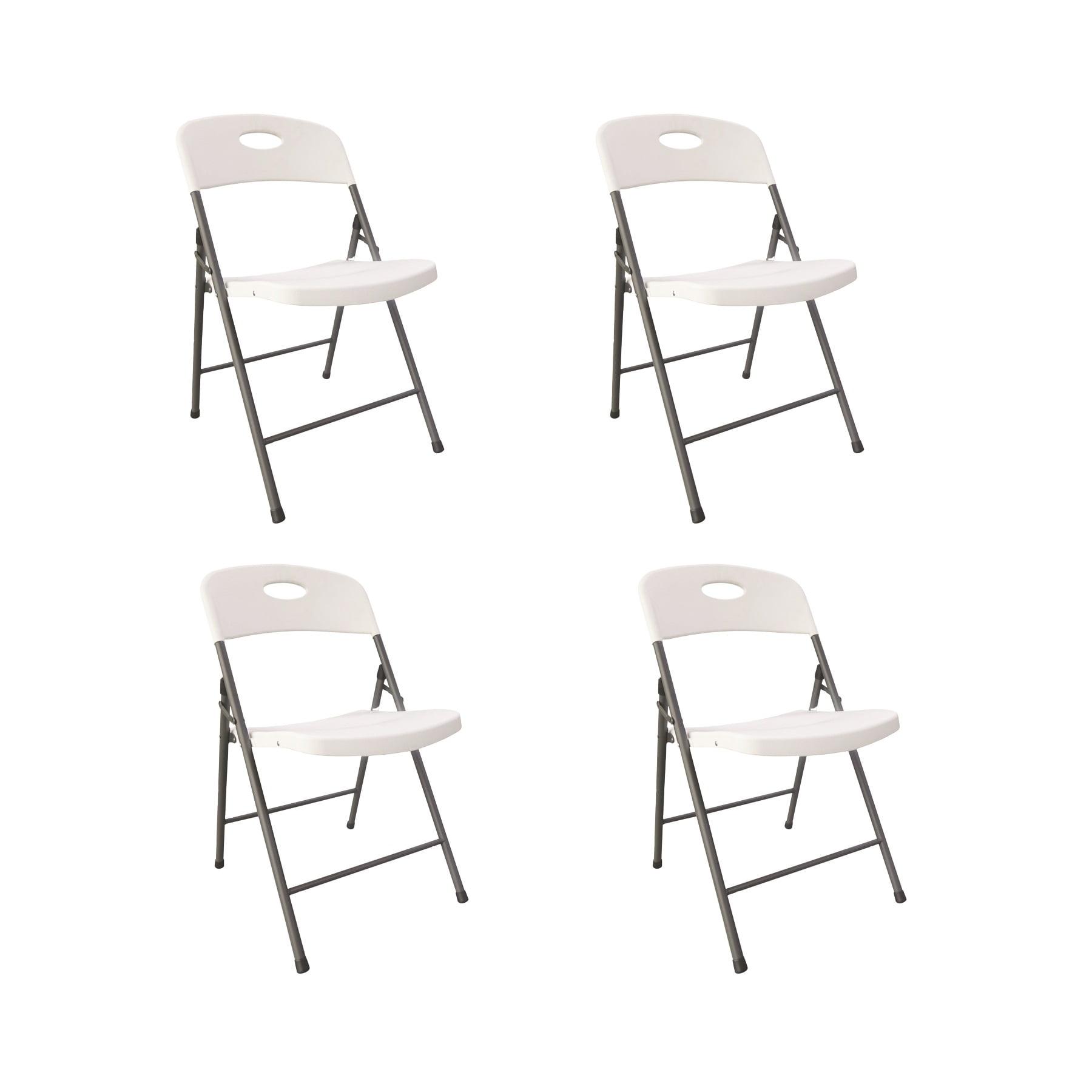 Plastic / Resin Stackable Folding Chair Folding Chair Set (Set of 4)