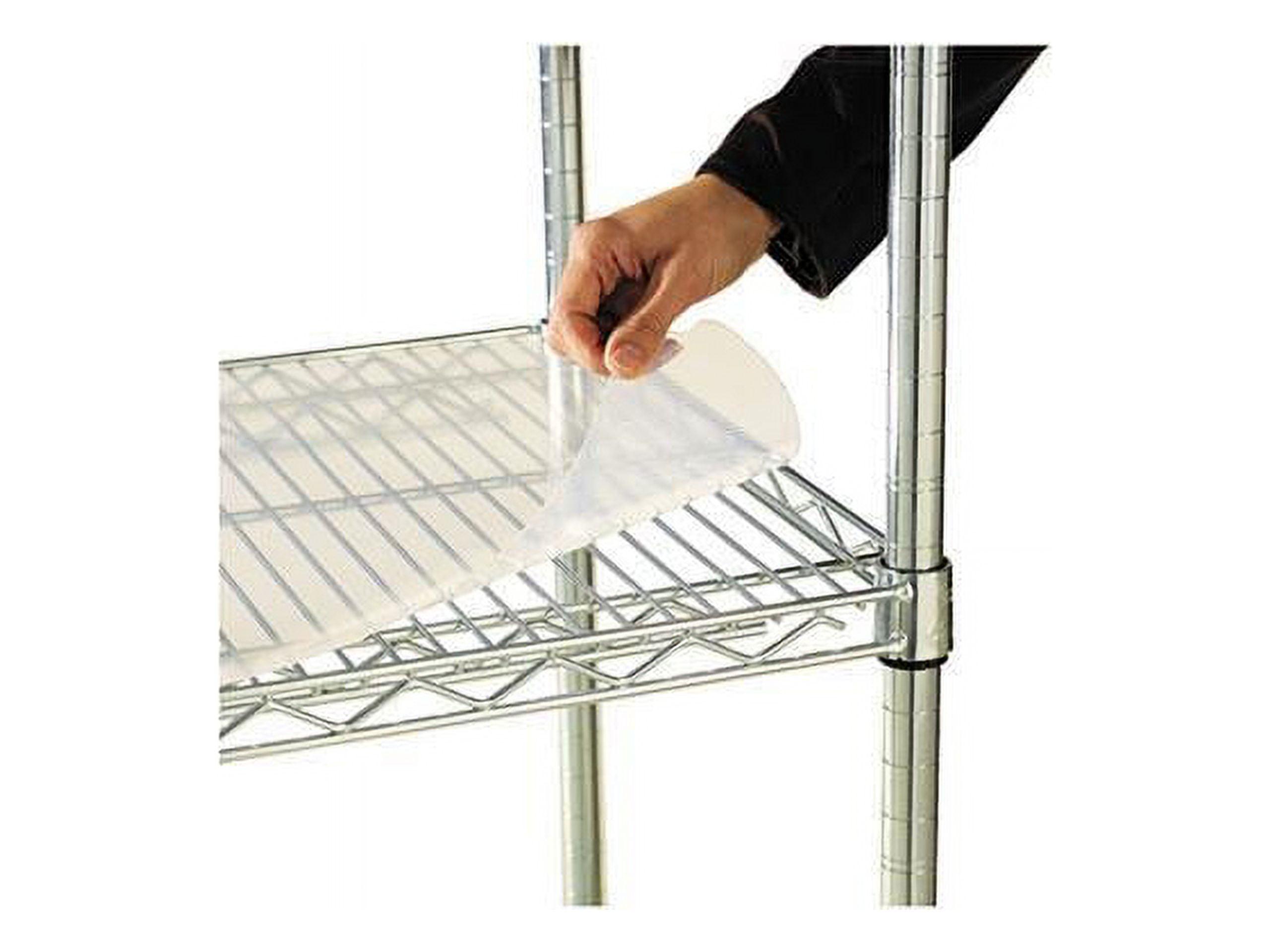 36" W x 18" D Shelf Liners for Wire Shelving in Clear Plastic (Set of 4)