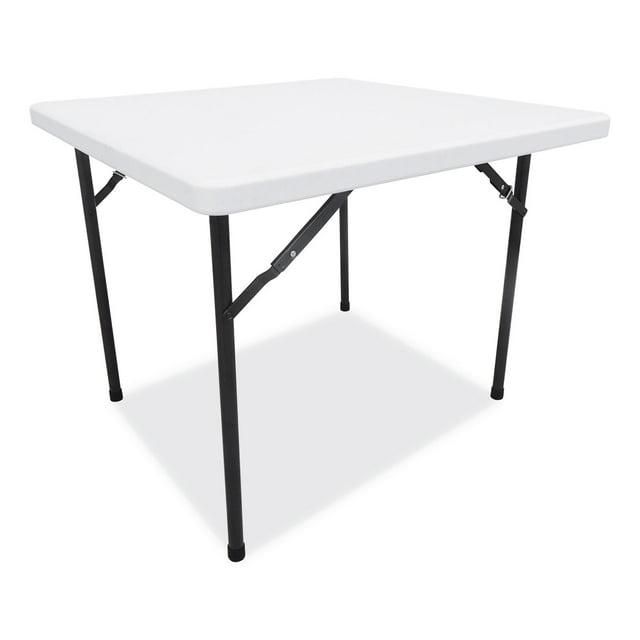 Alera Mesa Plegable Cuadrada de Plástico 36 Ancho x 36 Profundidad x 29 1/4 Alto, Blanco