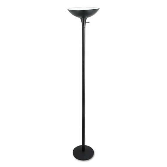 Alera Torchier Floor Lamp, 12.5"w x 12.5"d x 72"h, Matte Black -ALELMPF52B