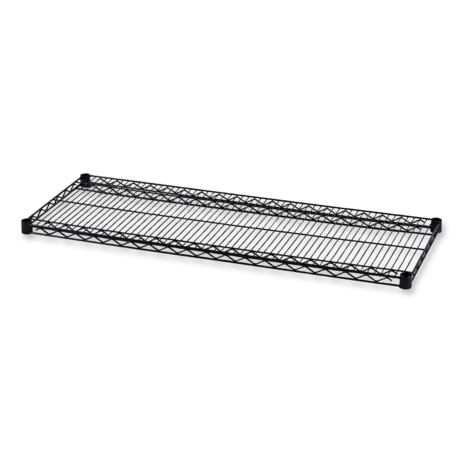 Two-Shelve 48" W x 18" D Wire Shelving Extra Shelves in Black