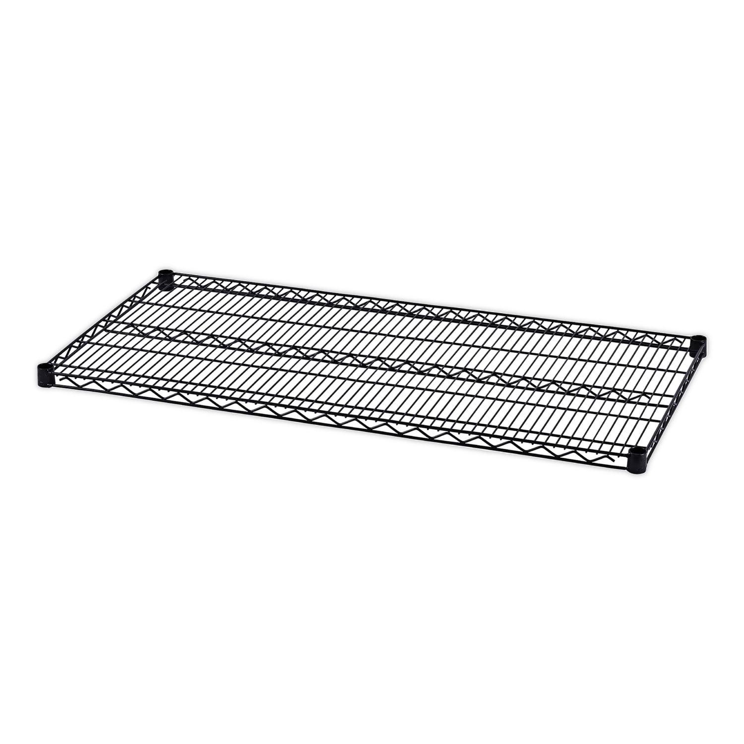 Two-Shelve 48" W x 24" D Wire Shelving Extra Shelves in Black