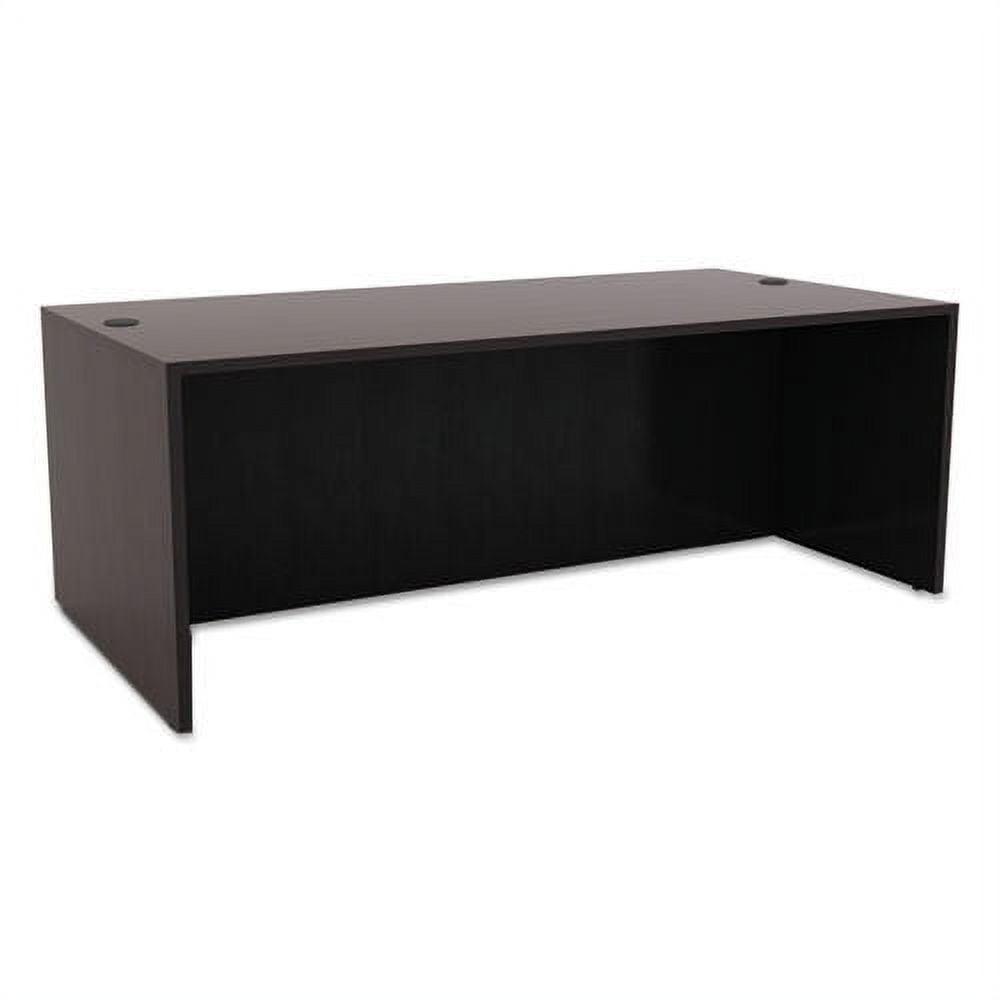 Alera Alera Valencia Series Straight Front Desk Shell, 71" x 35.5" x 29.63", Espresso