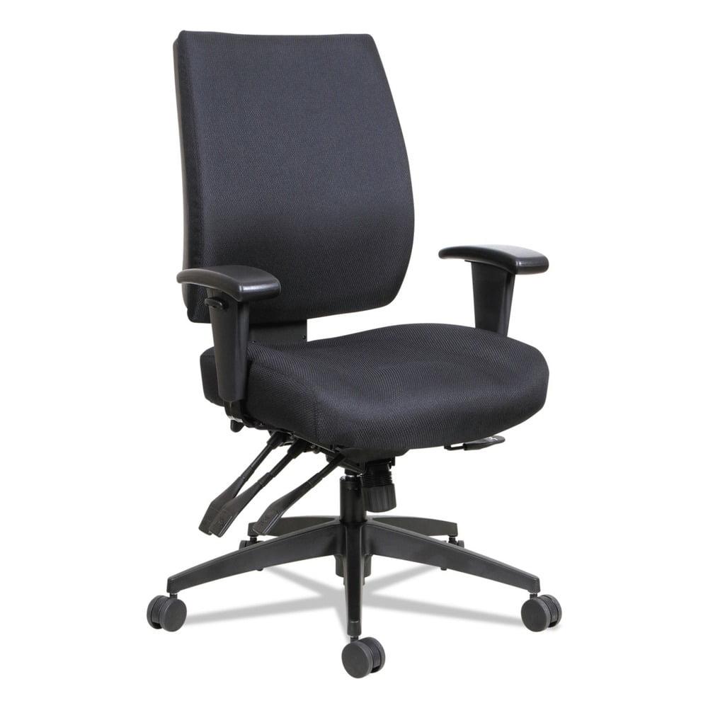 ErgoComfort High-Performance Black Fabric Adjustable Executive Chair