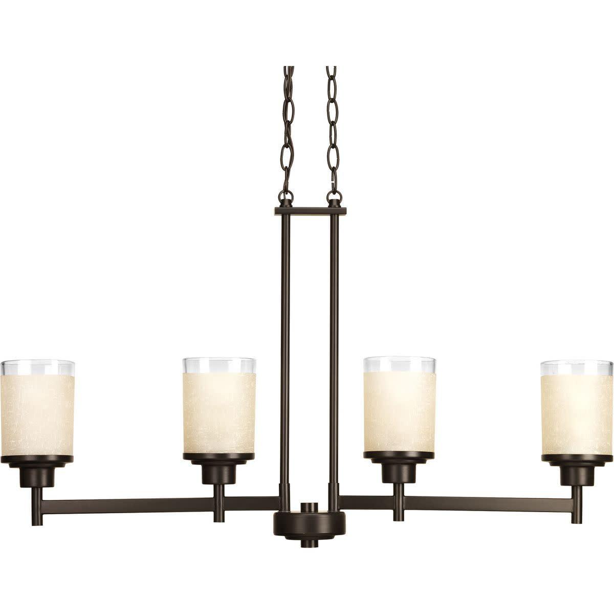 Alexa 4-Light Antique Bronze Linear Chandelier