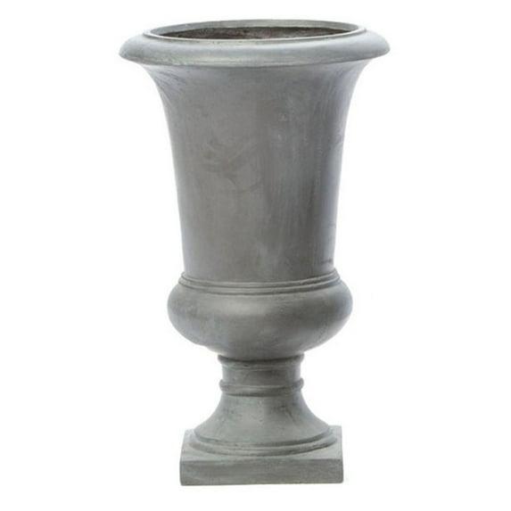 Alfresco Home Jovina Fiberstone Small Urn Planter in Antique Dark Bronze