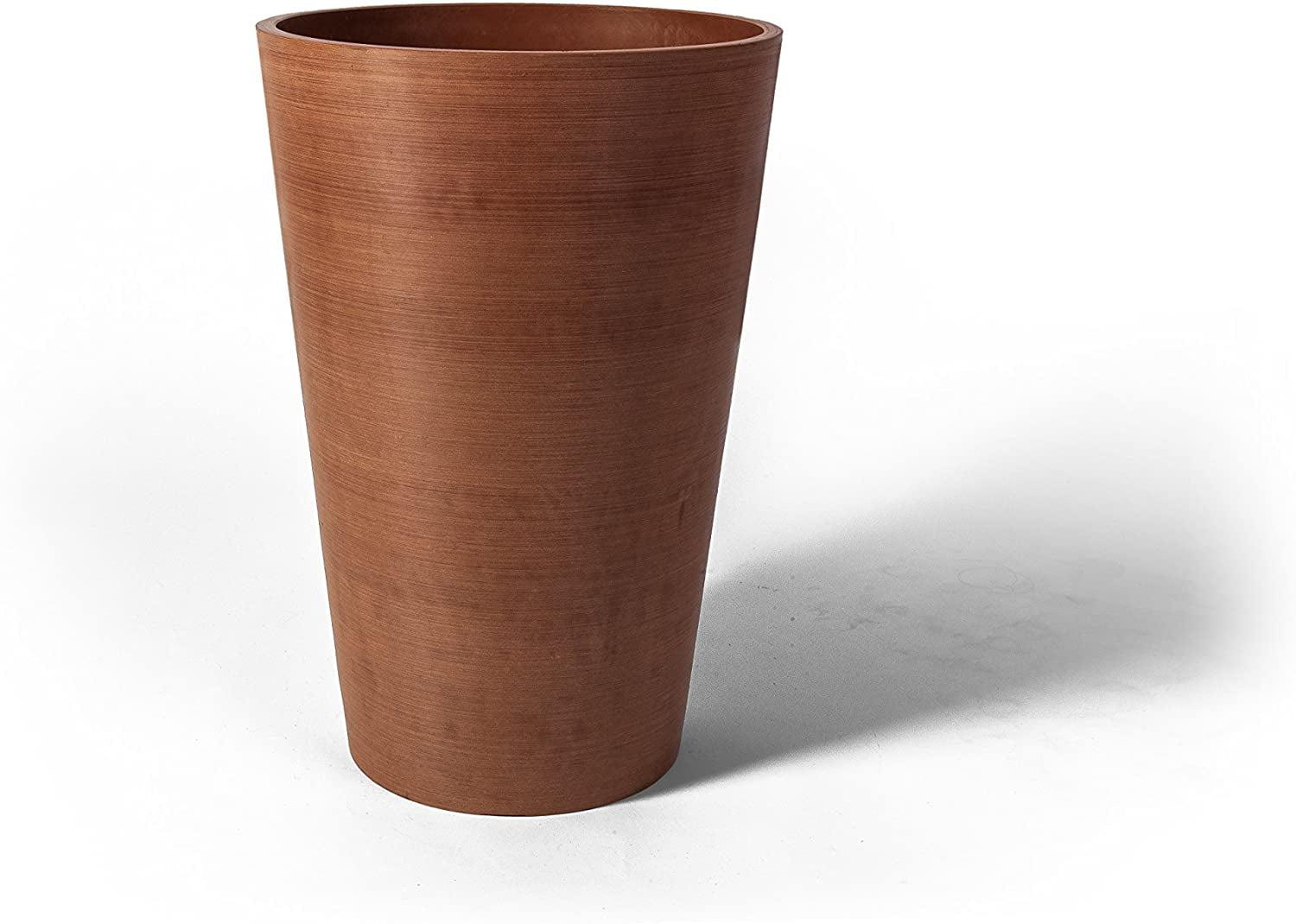 Valencia Textured Terra Cotta 18" Composite Planter Pot