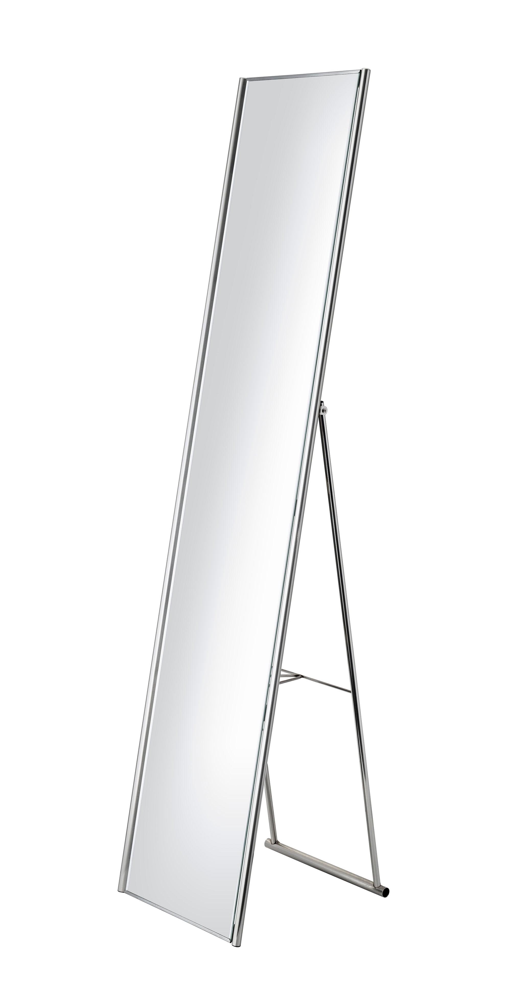 Champagne Steel Rectangular Folding Floor Mirror