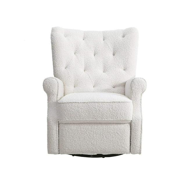 Second Story Home Alice Wingback Swivel Recliner
