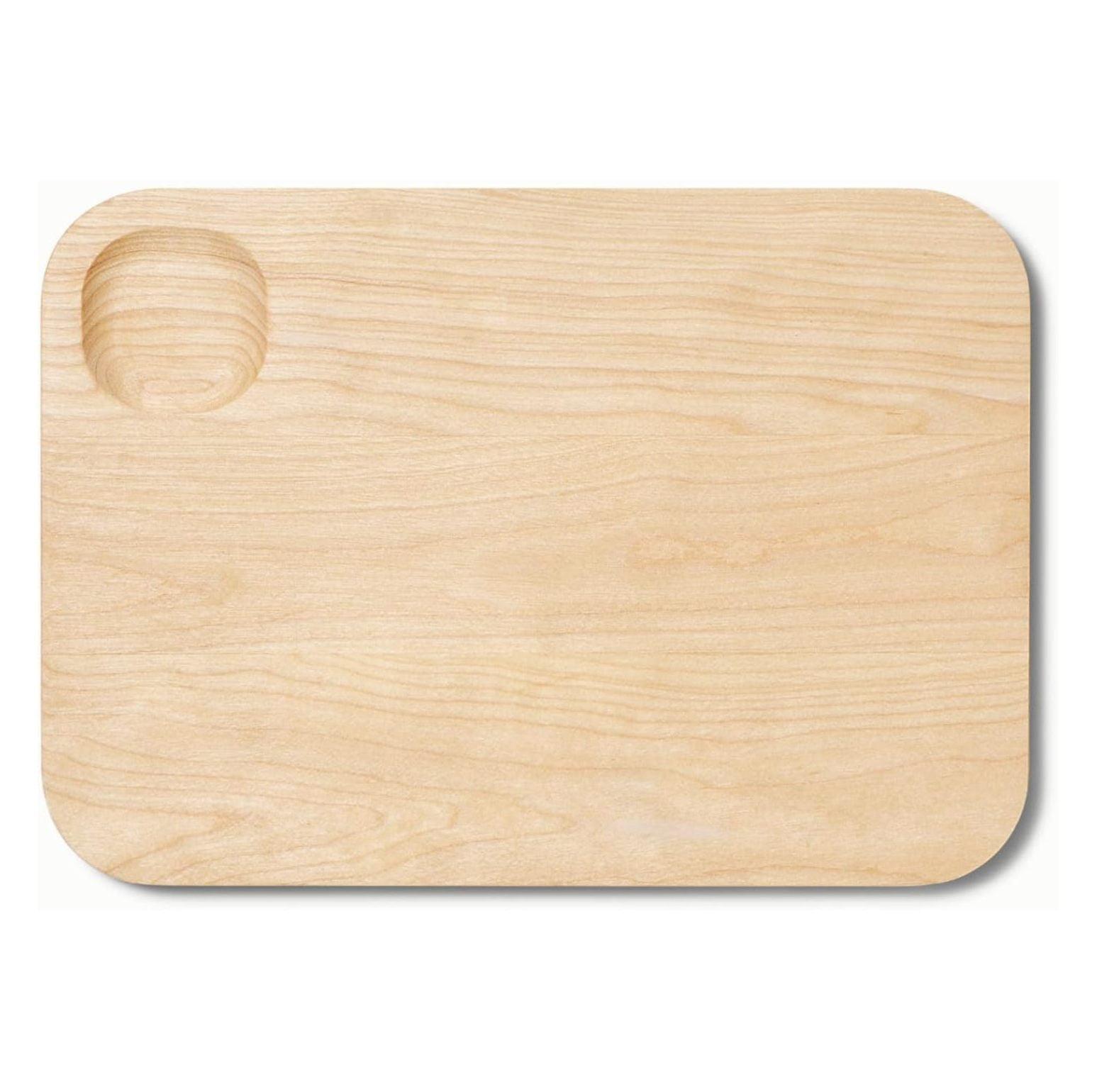 Caraway Home Small Cutting Board: Birch, BPA-Free, Hand Wash, 1-Year Warranty, 10.43" x 7.4", Brown