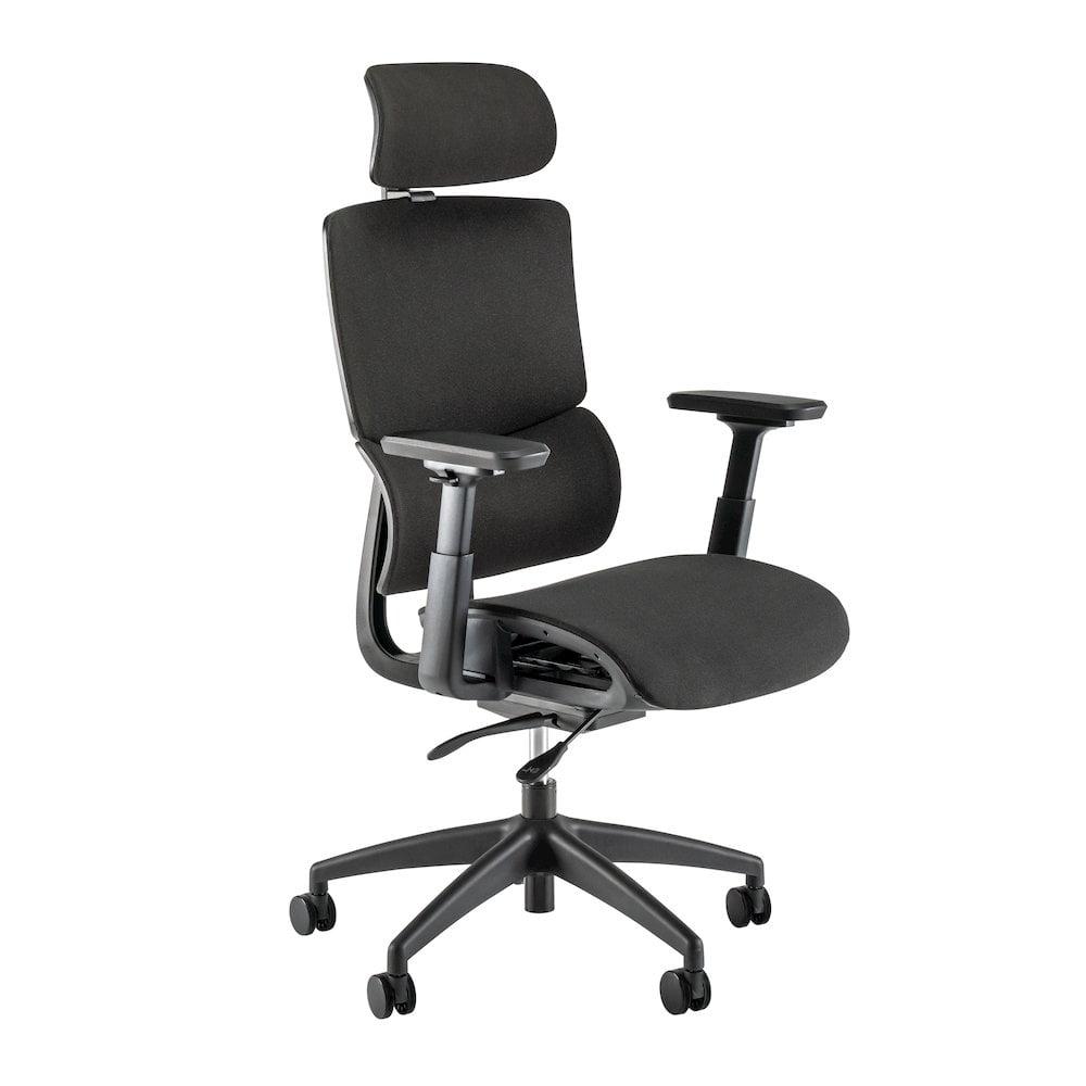 Bush Business Furniture High Back Ergonomic Office Chair With Lumbar Support In Black Fabric, Adjustable Seating For Home And Professional Workspace