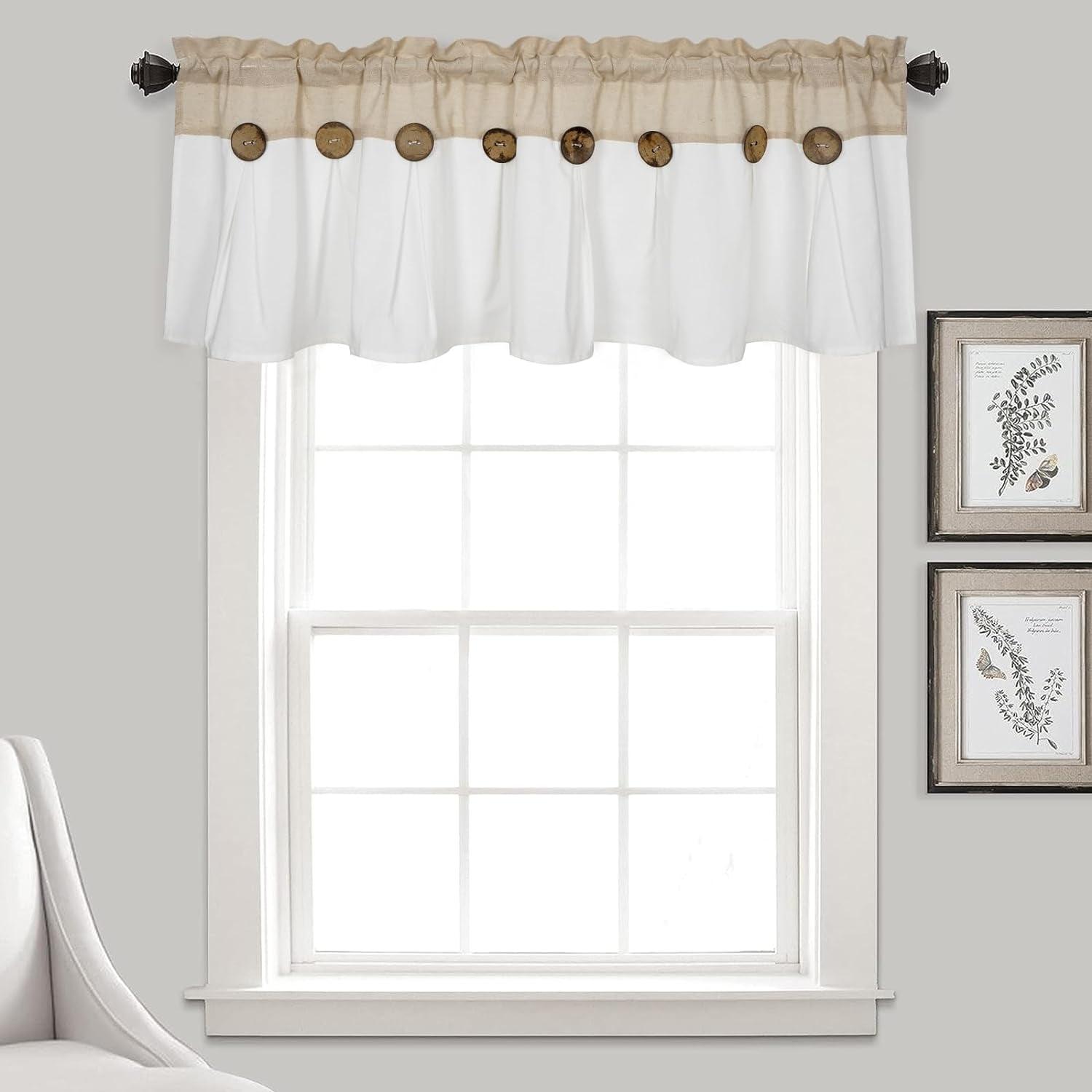 OTOTWER Patchwork 52'' W Window Valance