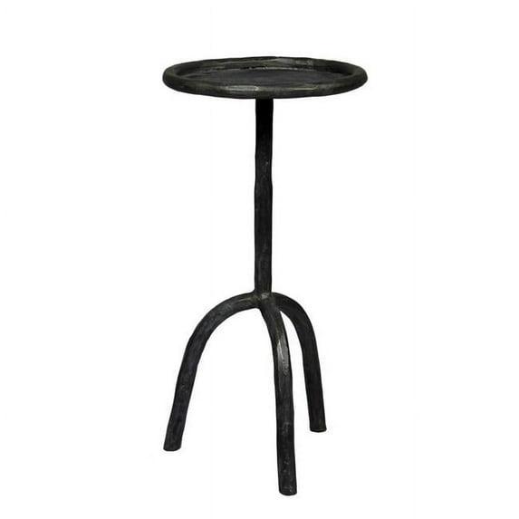 Aliso Brock Cast Iron End Table in Black