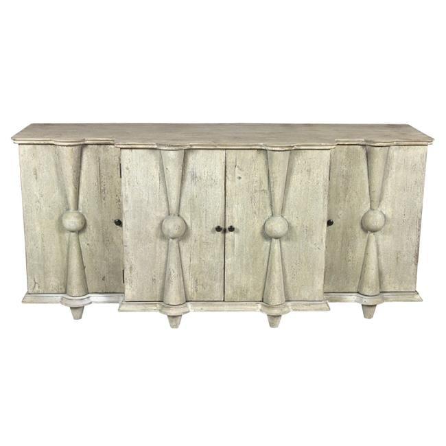 Aliso Talia White Wash Reclaimed Pine 4-Door Sideboard