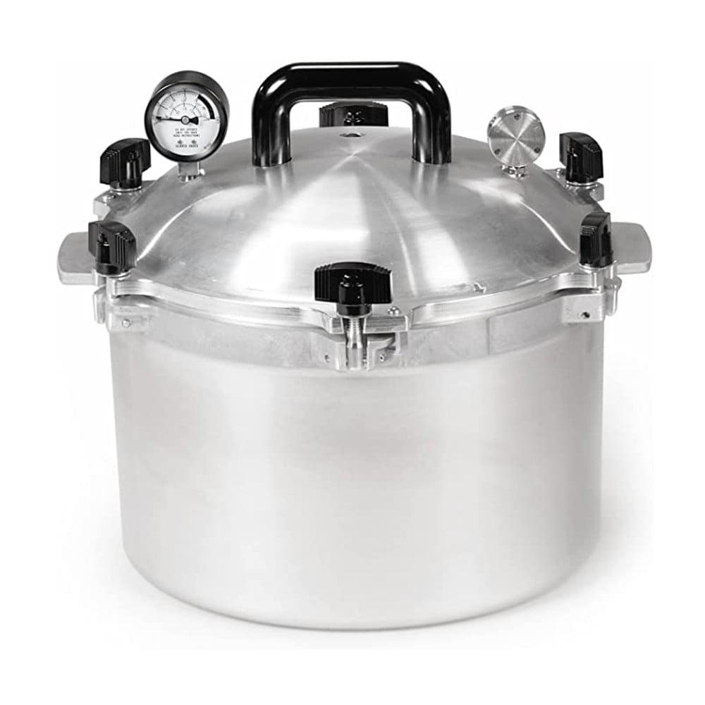 All 1930 Pressure Cooker/Canner 15.5 Quart - Silver 915 - Metal-to-Metal Sealing System Suitable for Gas or Electric Stoves