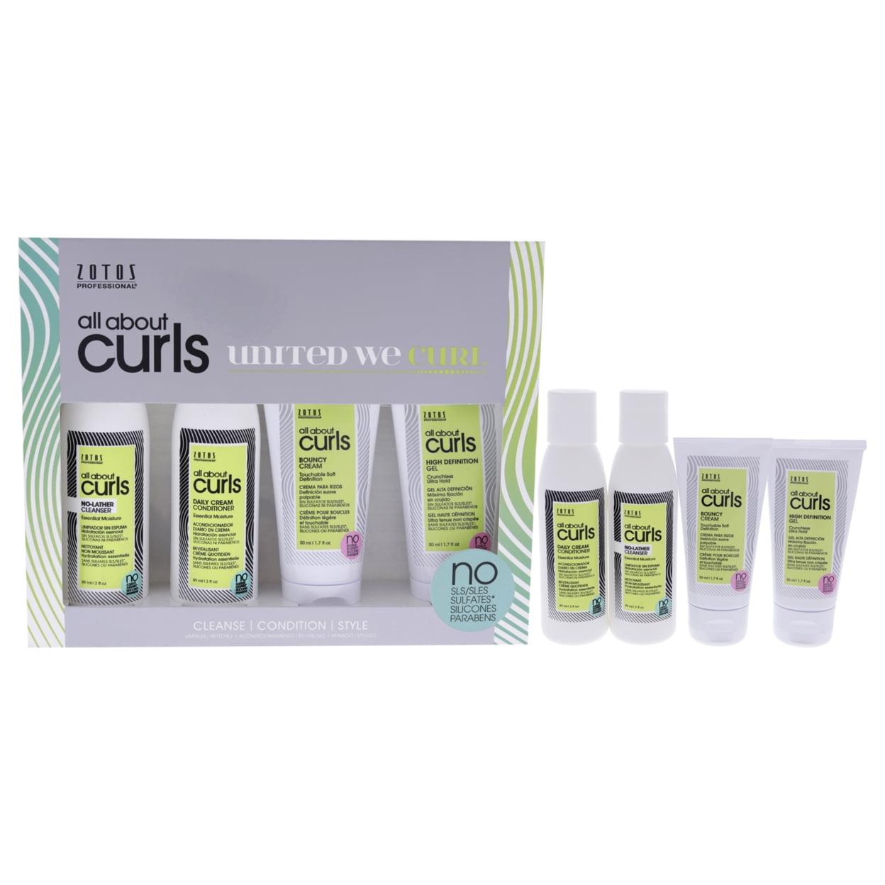 All About Curls Starter Kit/Free of SLS/SLES Sulfates, Silicones & Parabens/Color-safe