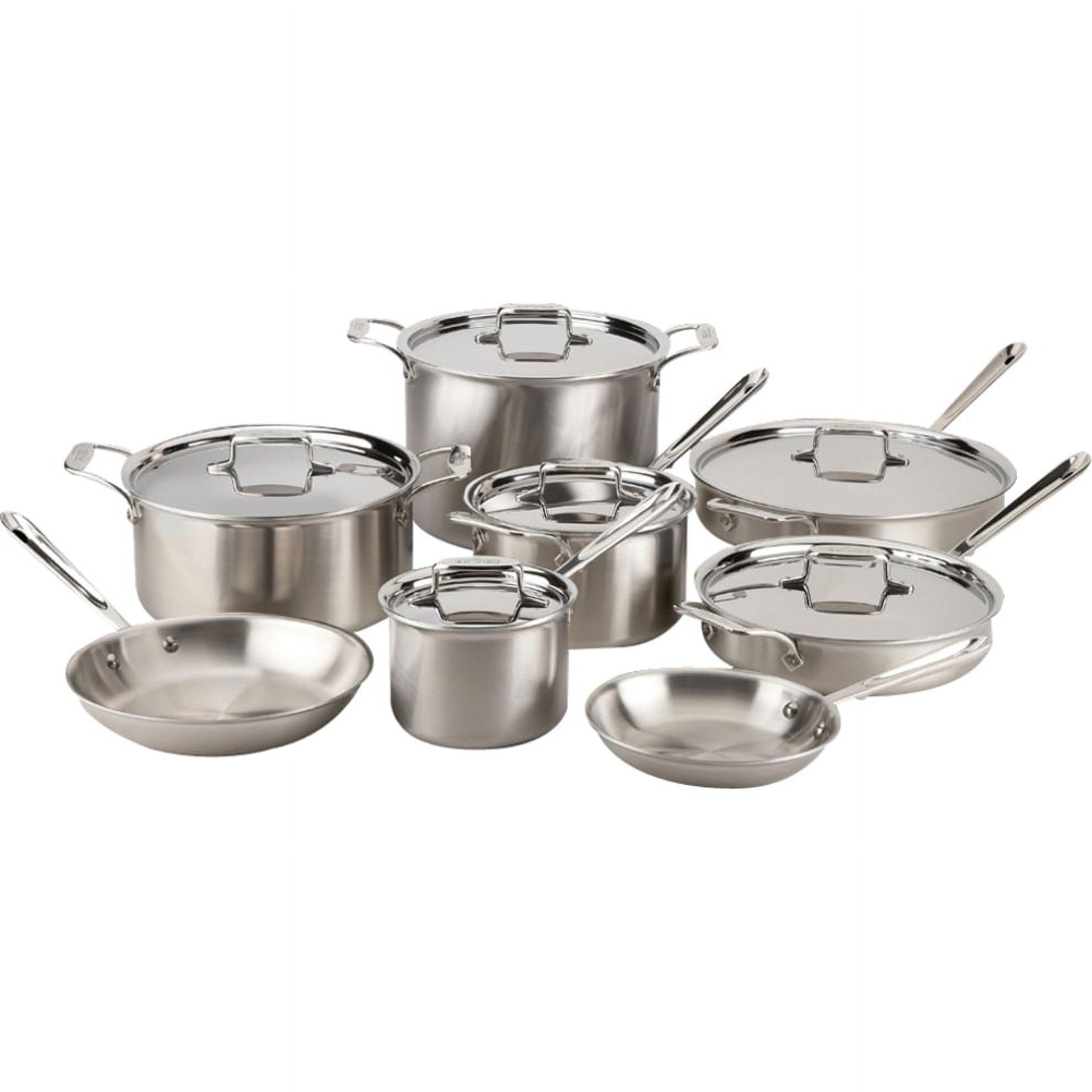 All-Clad d5 Brushed Stainless Steel 14 Piece Cookware Set