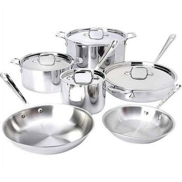 All-Clad © d3 Stainless Steel 10-Piece Cookware Set