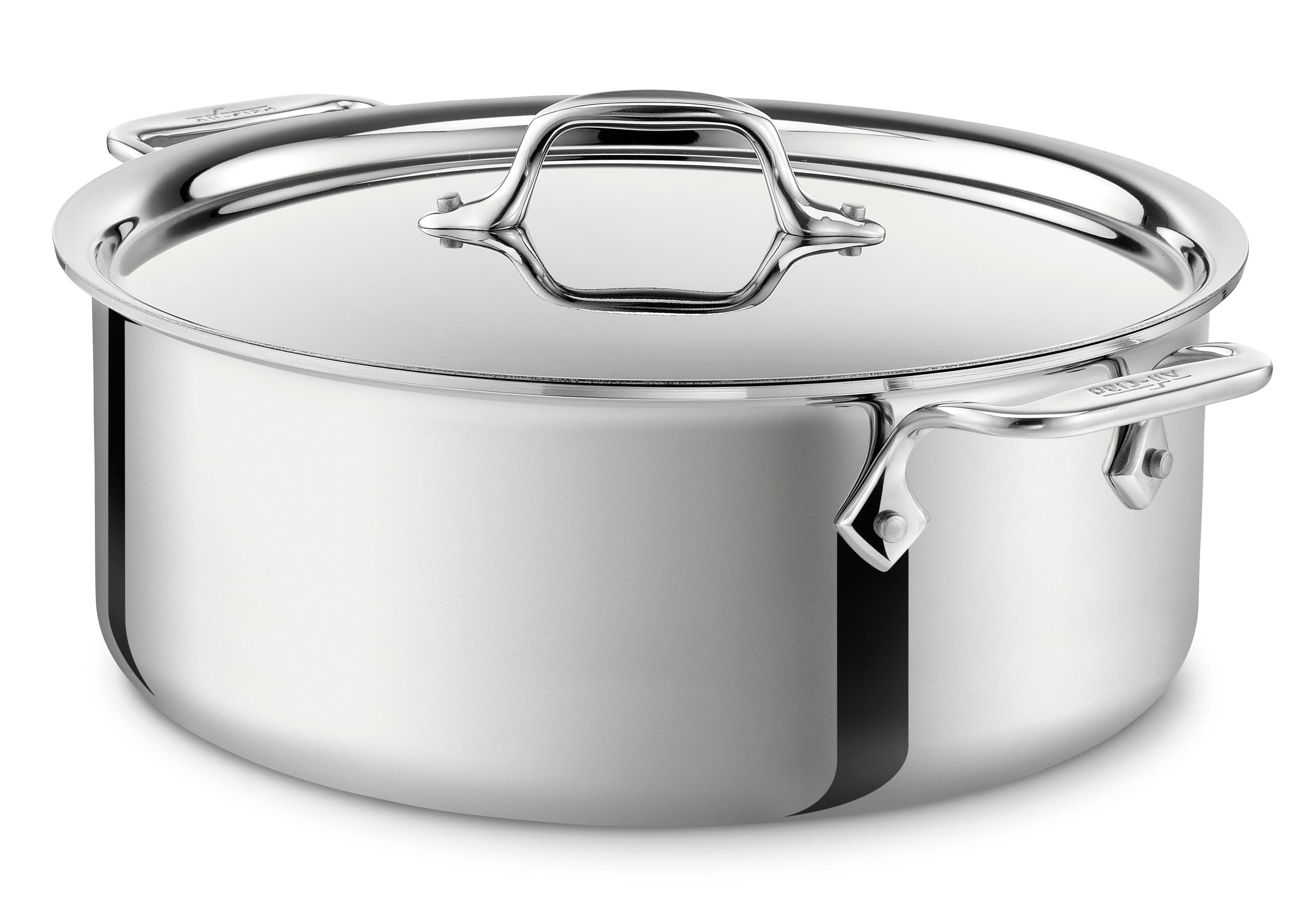 All-Clad D3 6-Quart Stainless Steel Stockpot with Lid