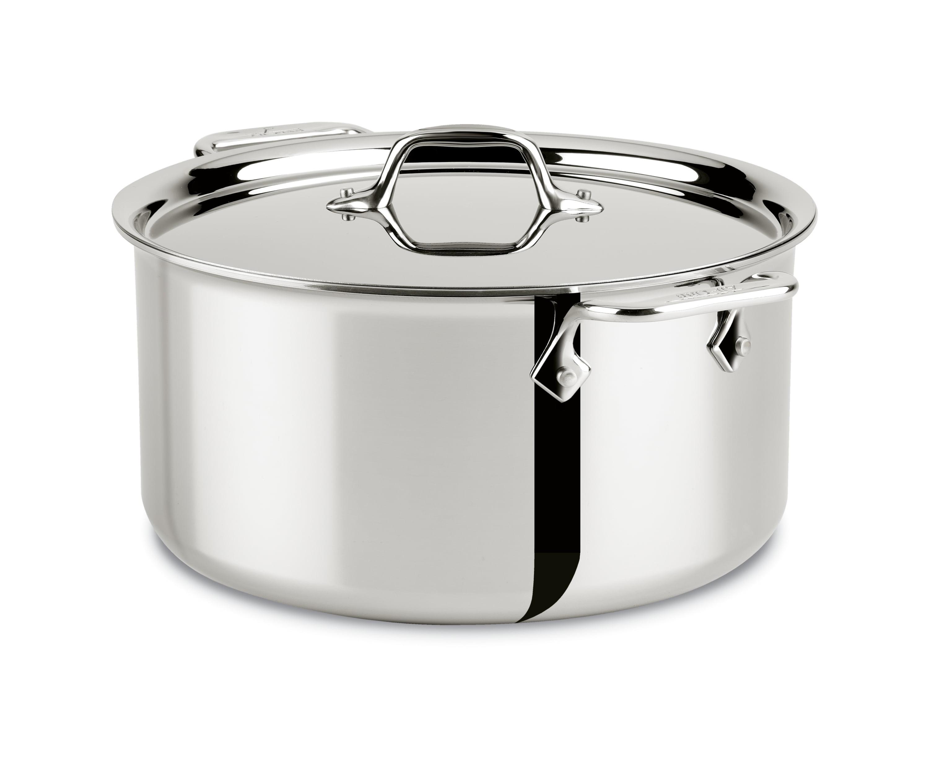 All-Clad 8-Quart Stainless Steel Stockpot with Lid for Induction