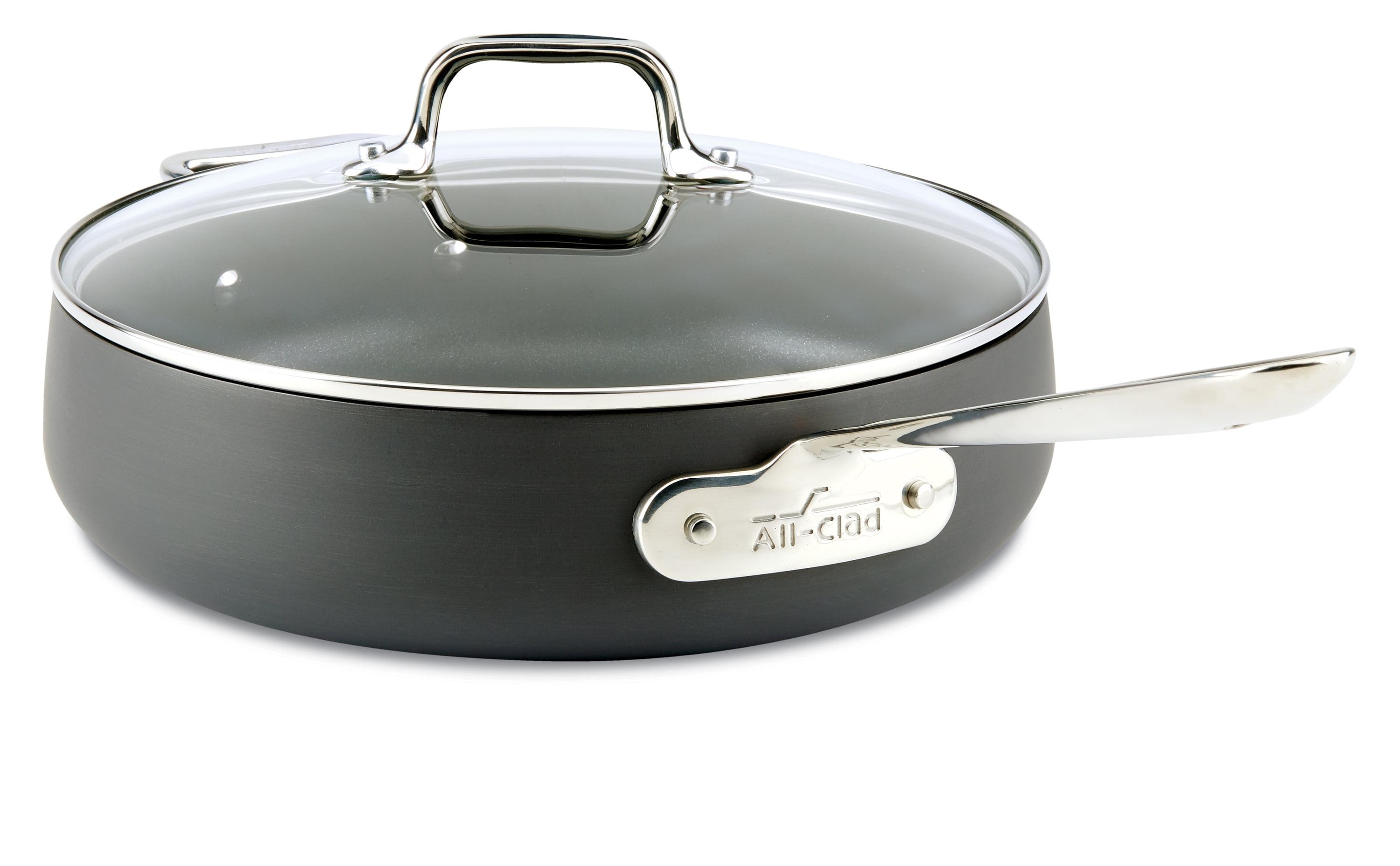 All-Clad 4-Quart Nonstick Hard-Anodized Aluminum Sauté Pan with Lid