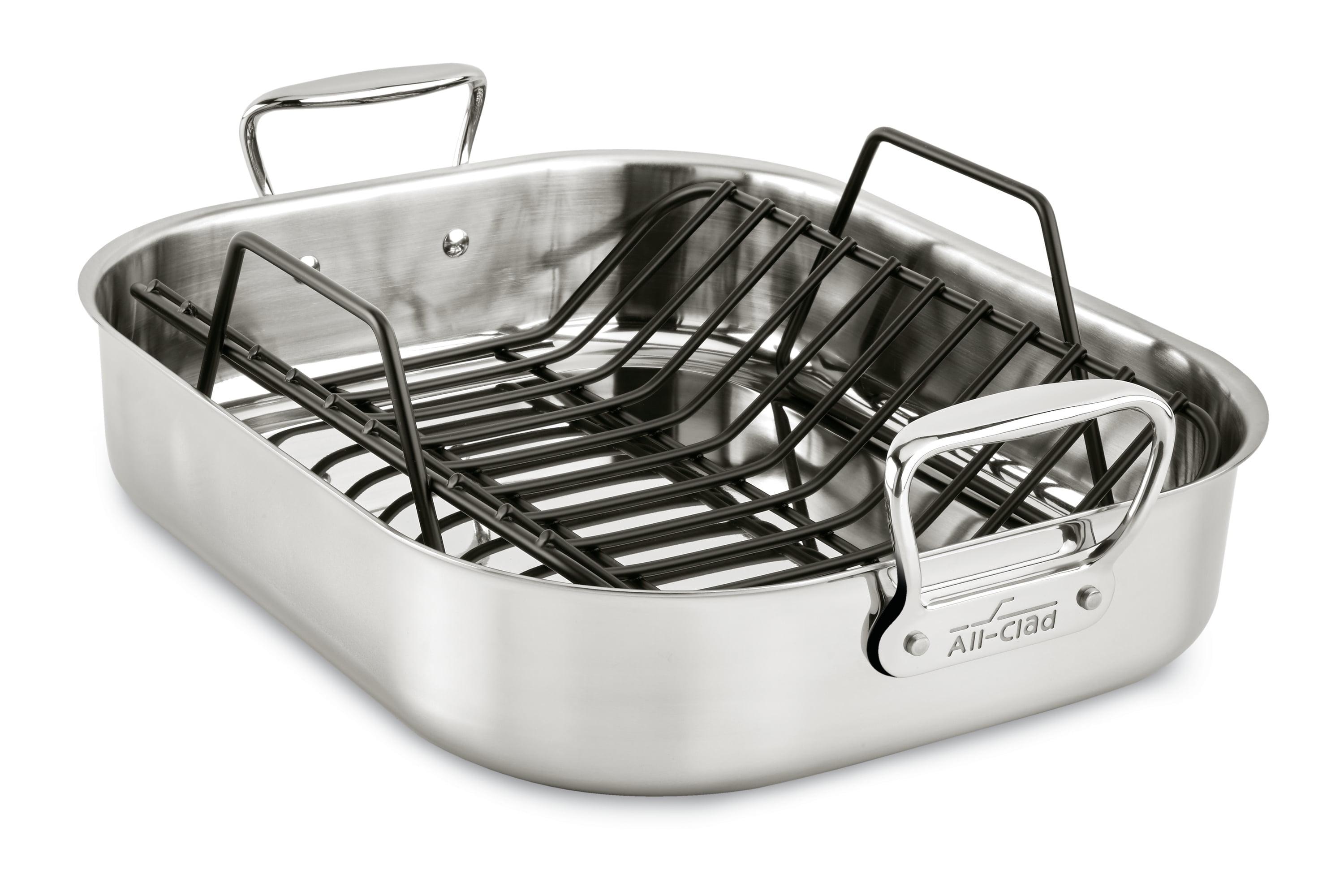 Specialty 16 in. Non-Stick Stainless Steel Roasting Pan