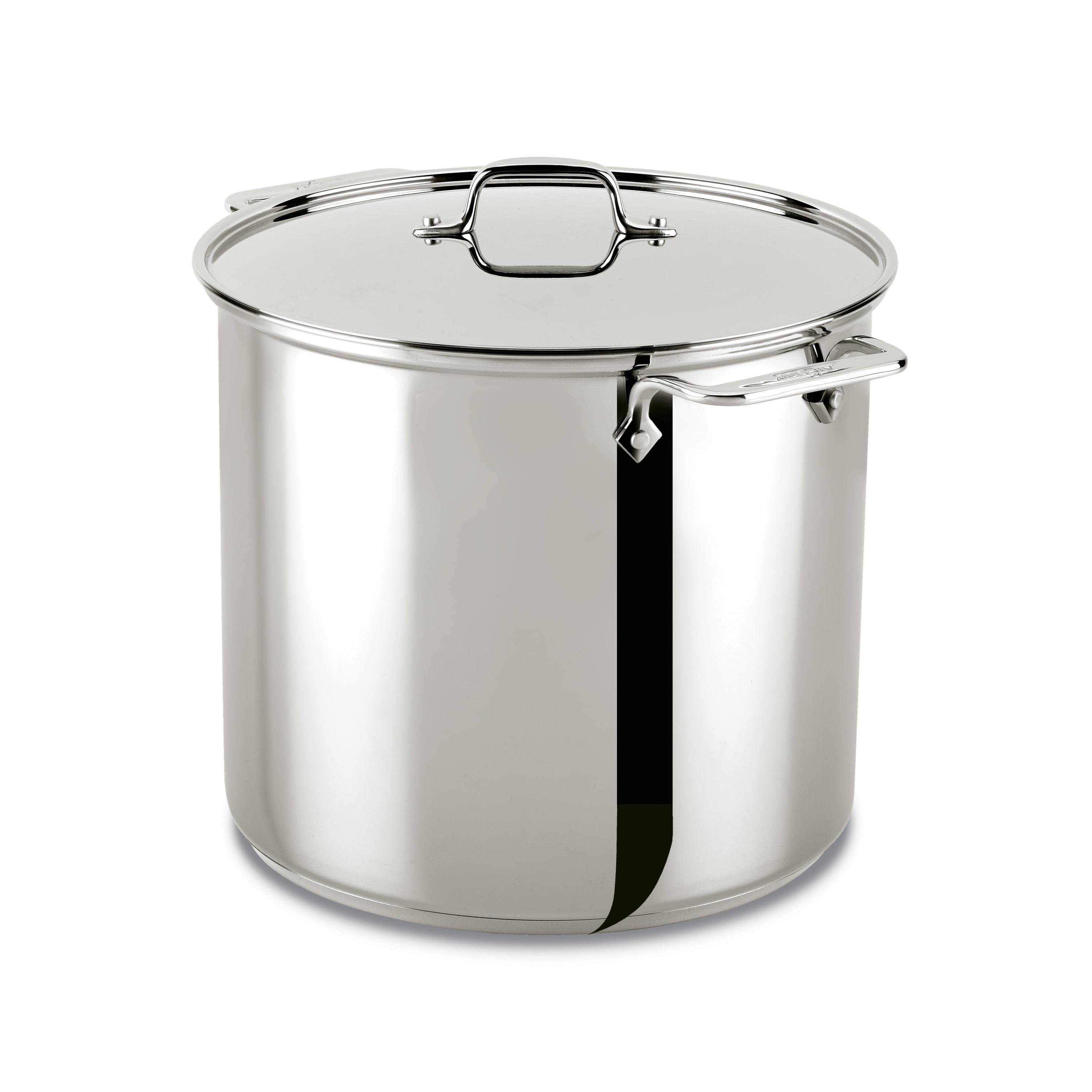 16 Quart Stainless Steel Stockpot with Lid