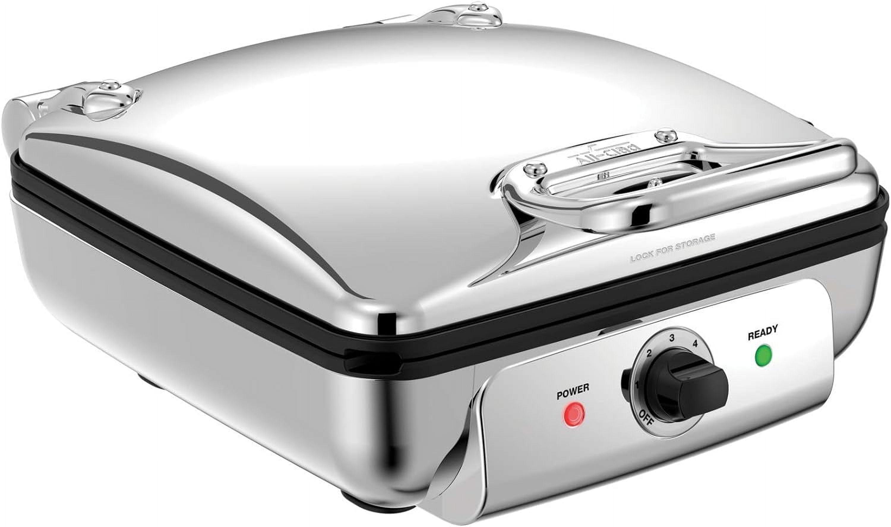 All-Clad ® 4-Slice Stainless Steel Waffle Maker with Removable Plates