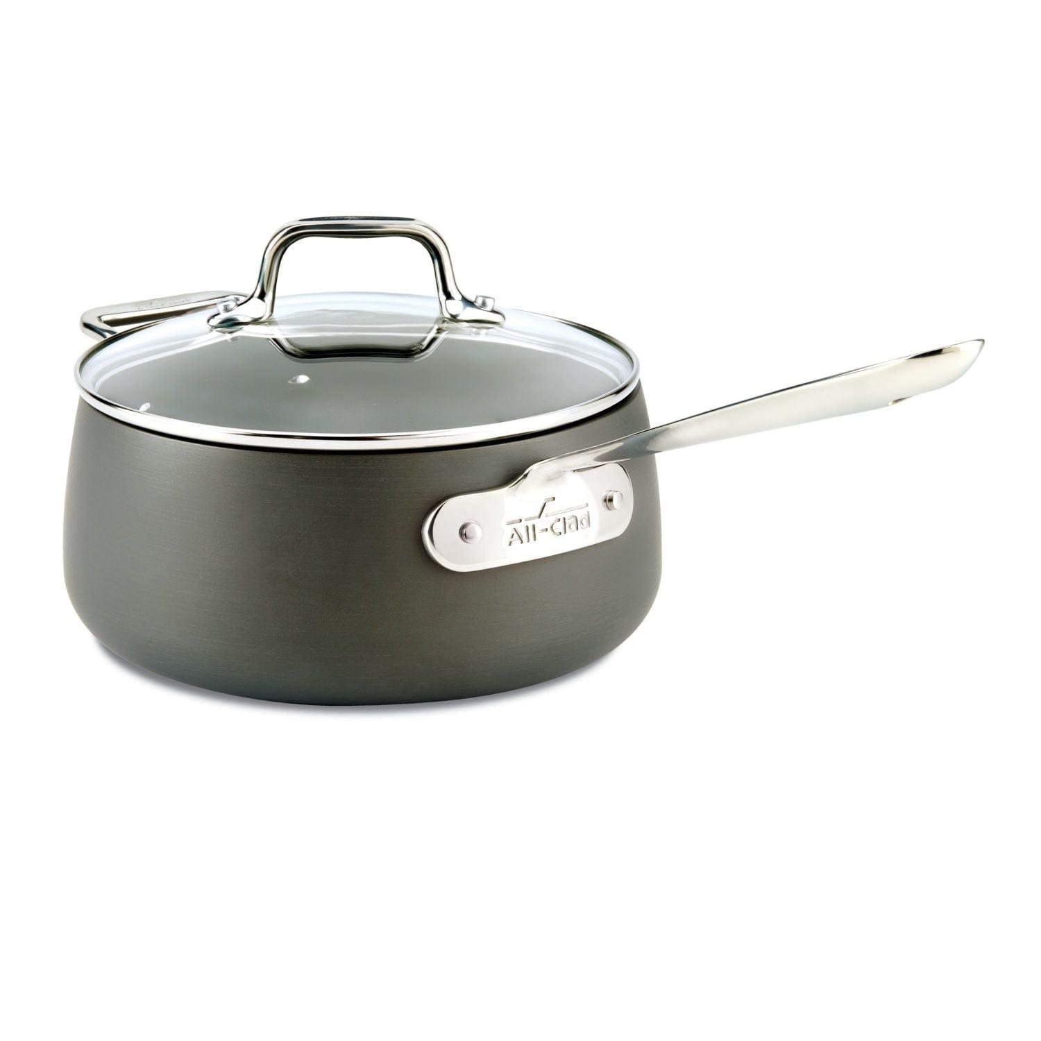 All-Clad ® HA1 Hard-Anodized Non-Stick 3.5-Qt. Sauce Pan with Lid and Loop