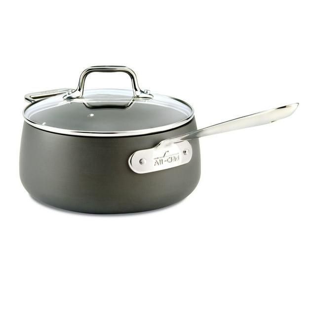 All-Clad ® HA1 Hard-Anodized Non-Stick 3.5-Qt. Sauce Pan with Lid and Loop