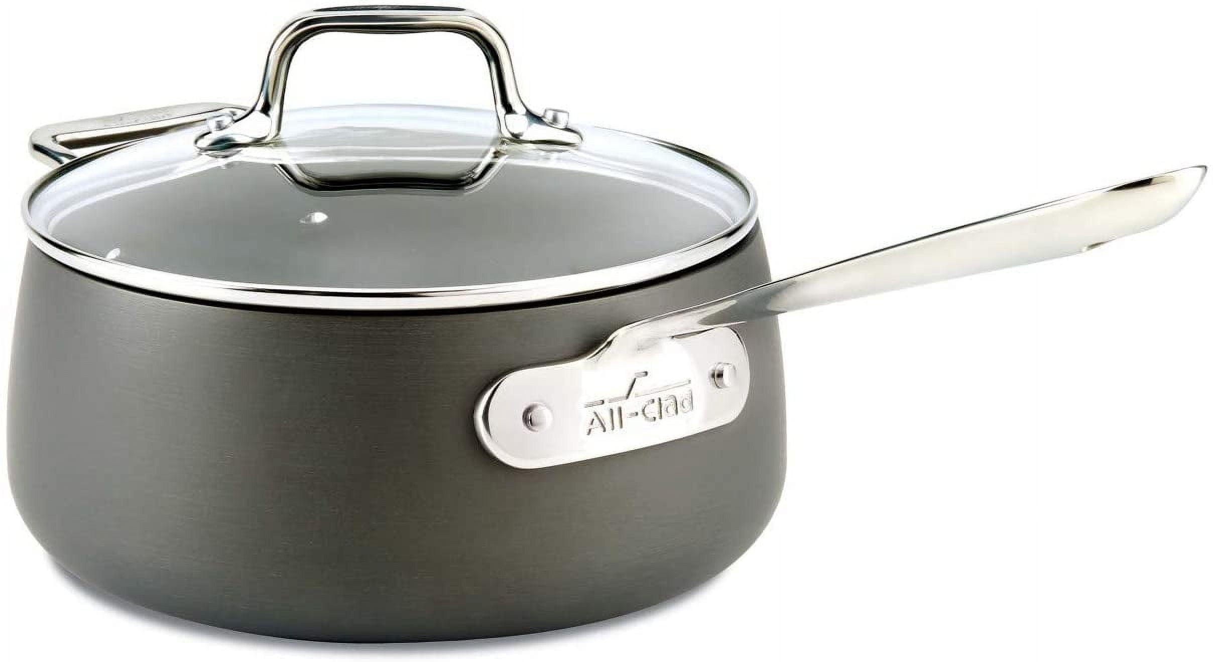 All-Clad ® HA1 Hard-Anodized Non-Stick 3.5-Qt. Sauce Pan with Lid and Loop