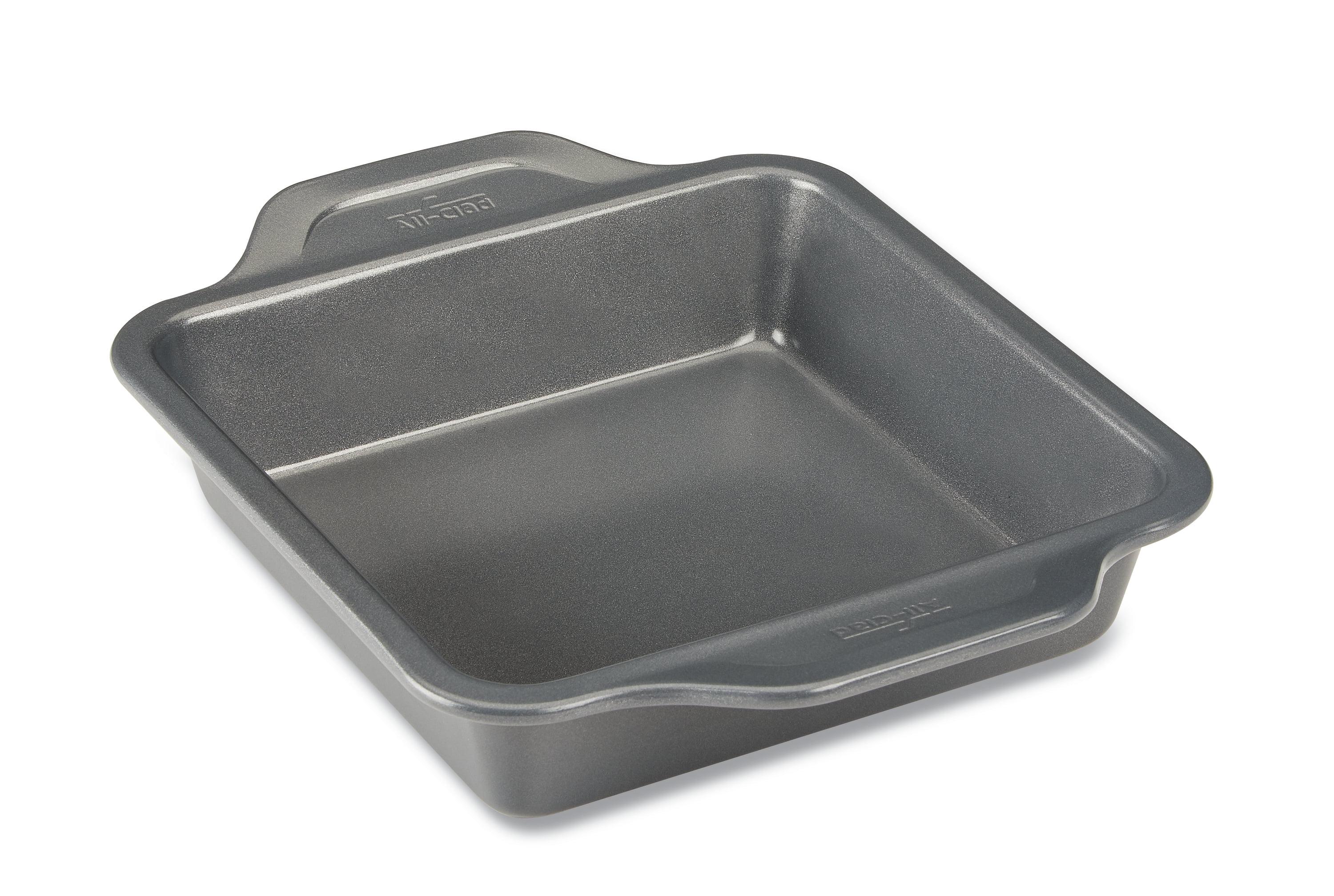 Gray Silicone Non-Stick Square Baking Pan 8x8 Inch