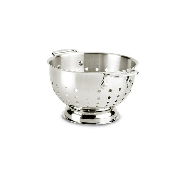 All-Clad 3 Quart Stainless Steel Colander, Silver