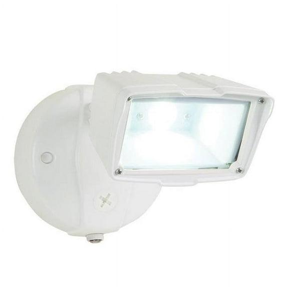 Halo FSS153TWH Outdoor Integrated LED Single Head Security Flood Light, 1500 lumens, Adjustable Color temperature, 3000K 4000K or 5000K, 17 Watts 70,000 hour Die-Cast Aluminum, White LED Floodlight