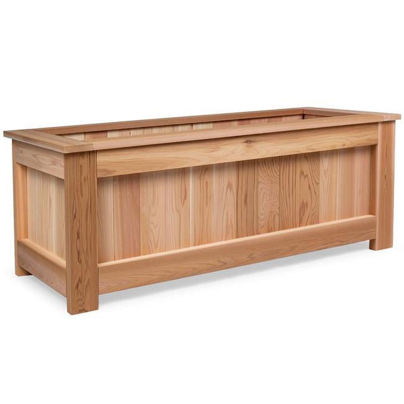Elegant Cedar 4-Foot Planter Box for Outdoor & Indoor Spaces