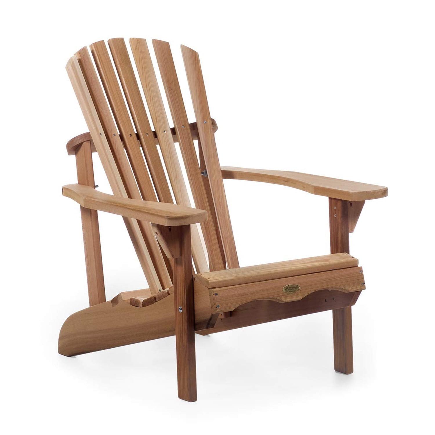 Western Red Cedar Adirondack Outdoor Patio Chair with Arms