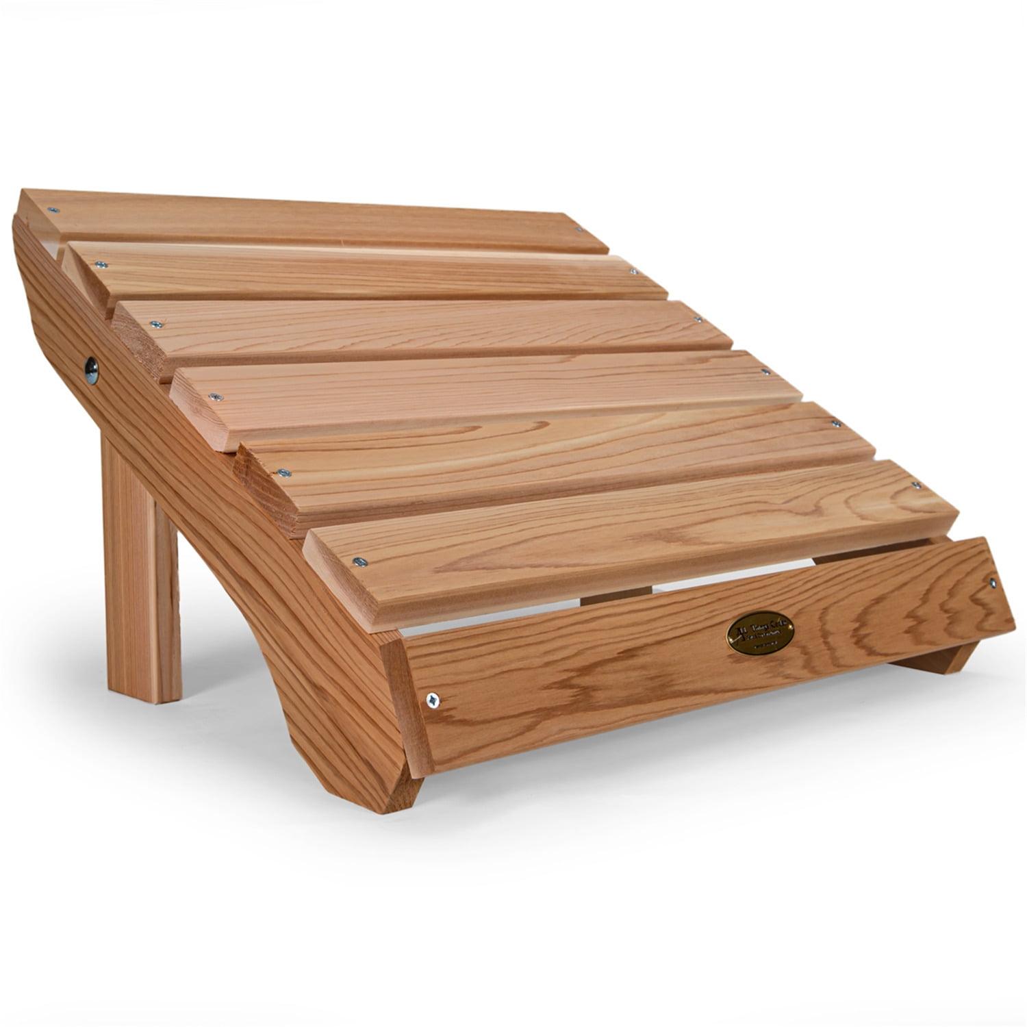 Western Red Cedar Adirondack Patio Ottoman Foot Rest