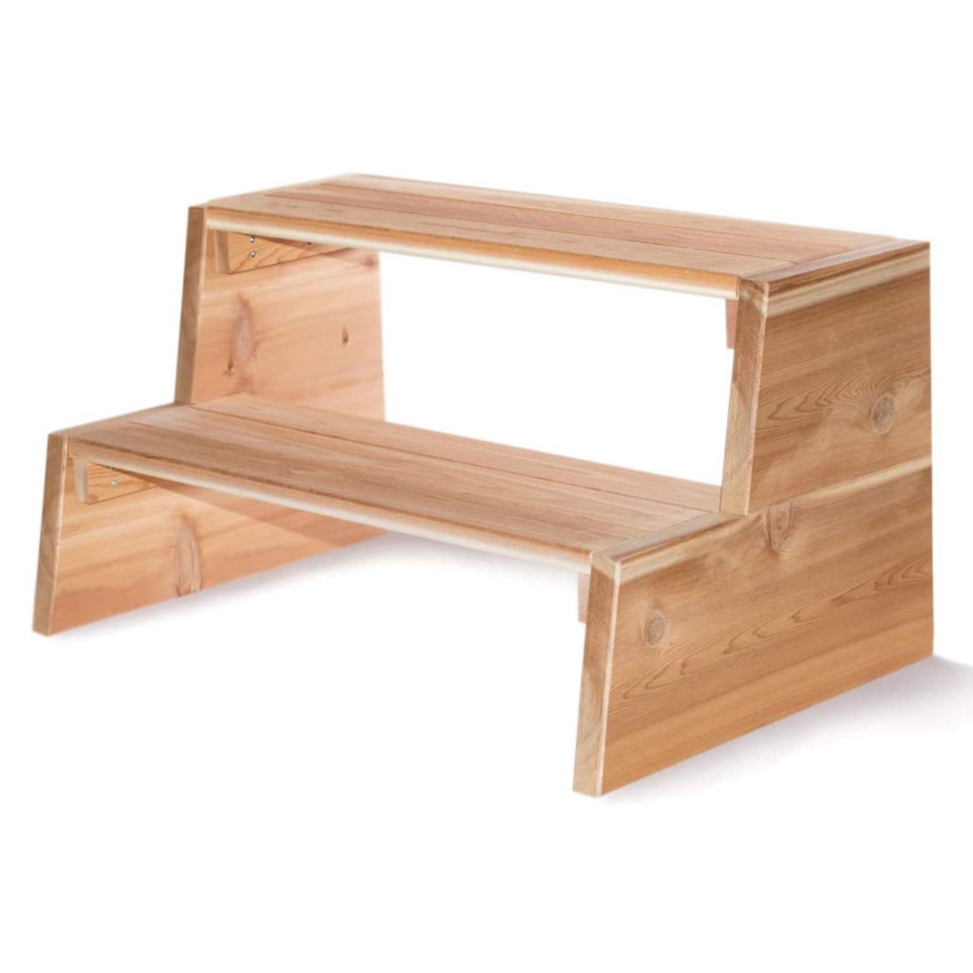 All Things Cedar All Things Cedar 21'' D , Antimicrobial Hot Tub Step in Natural Cedar