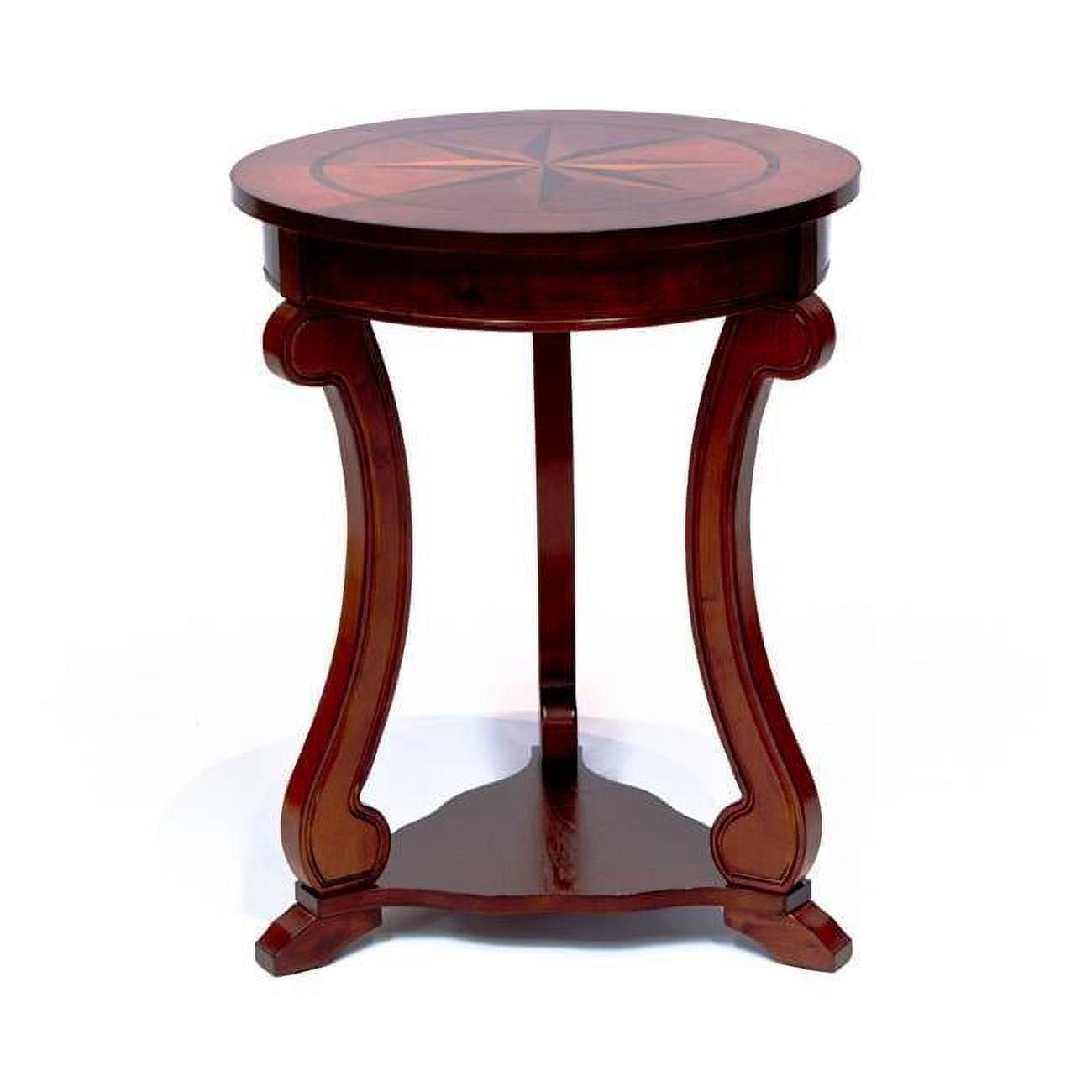 Classic Elegance Cherry Birch Round Pub Table with Drawer