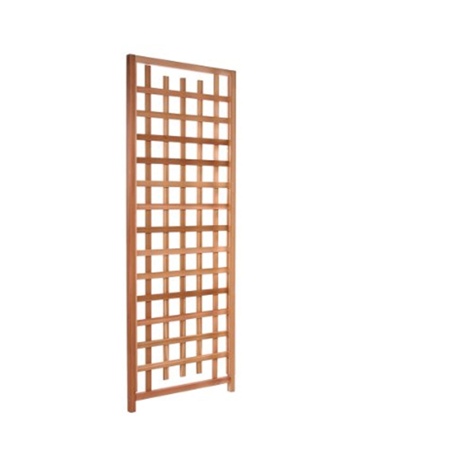 Beige Cedar Wood Outdoor Trellis Panel 33x2x84