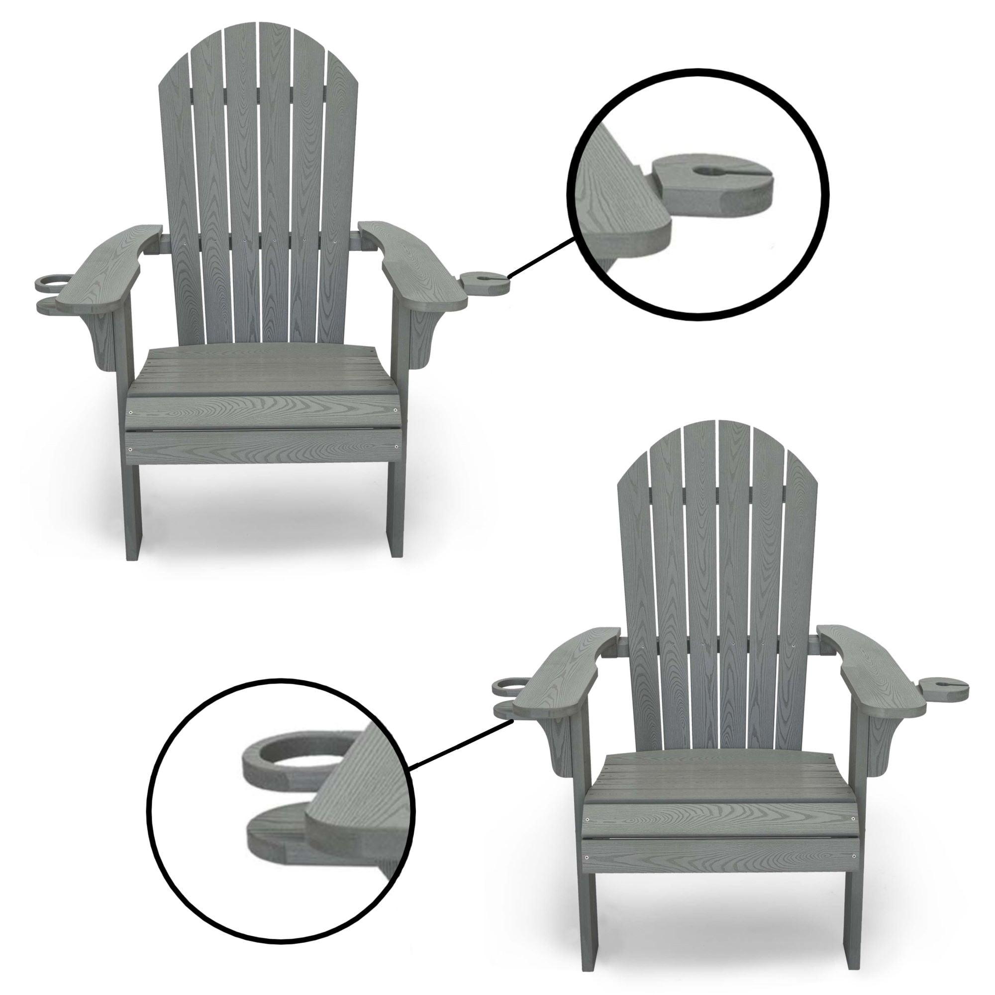 LuXeo Westwood All Weather HDPE Outdoor Adirondack Chair (Set of 2)