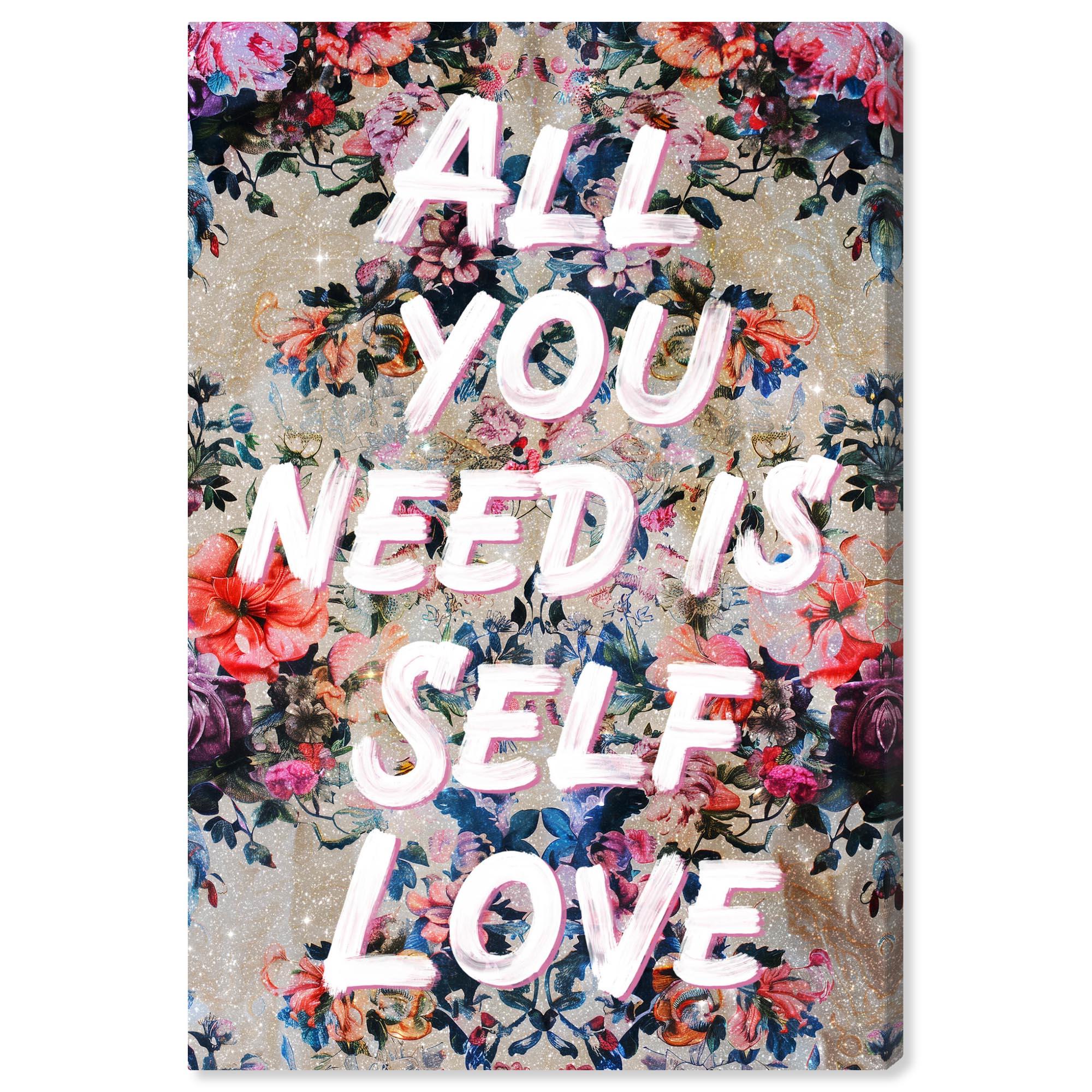 Art Remedy All You Need is Self Love Canvas Trend Pink Wall Art by Art Remedy