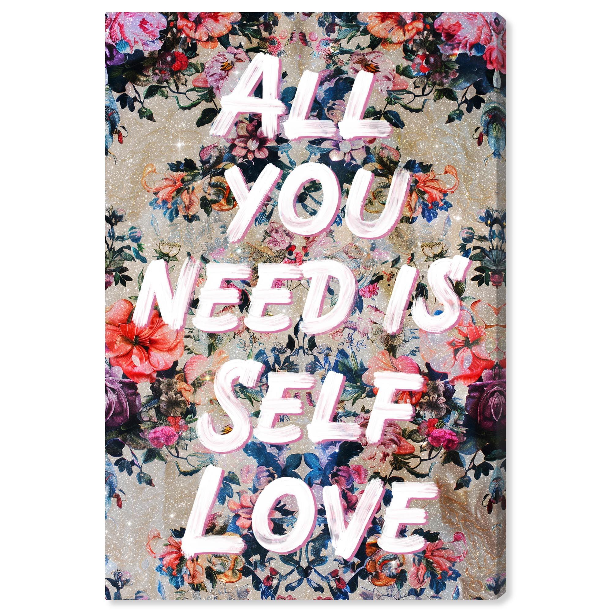 Art Remedy All You Need is Self Love Canvas Trend Pink Wall Art by Art Remedy