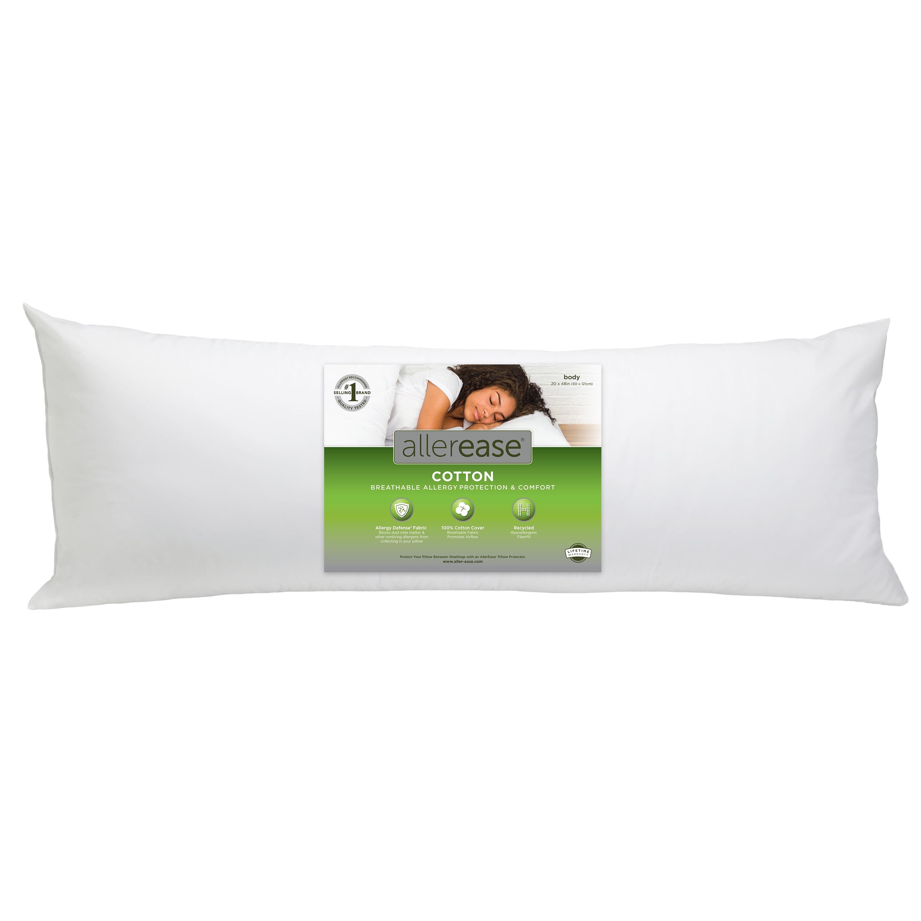 AllerEase Cotton Body Pillow, Medium