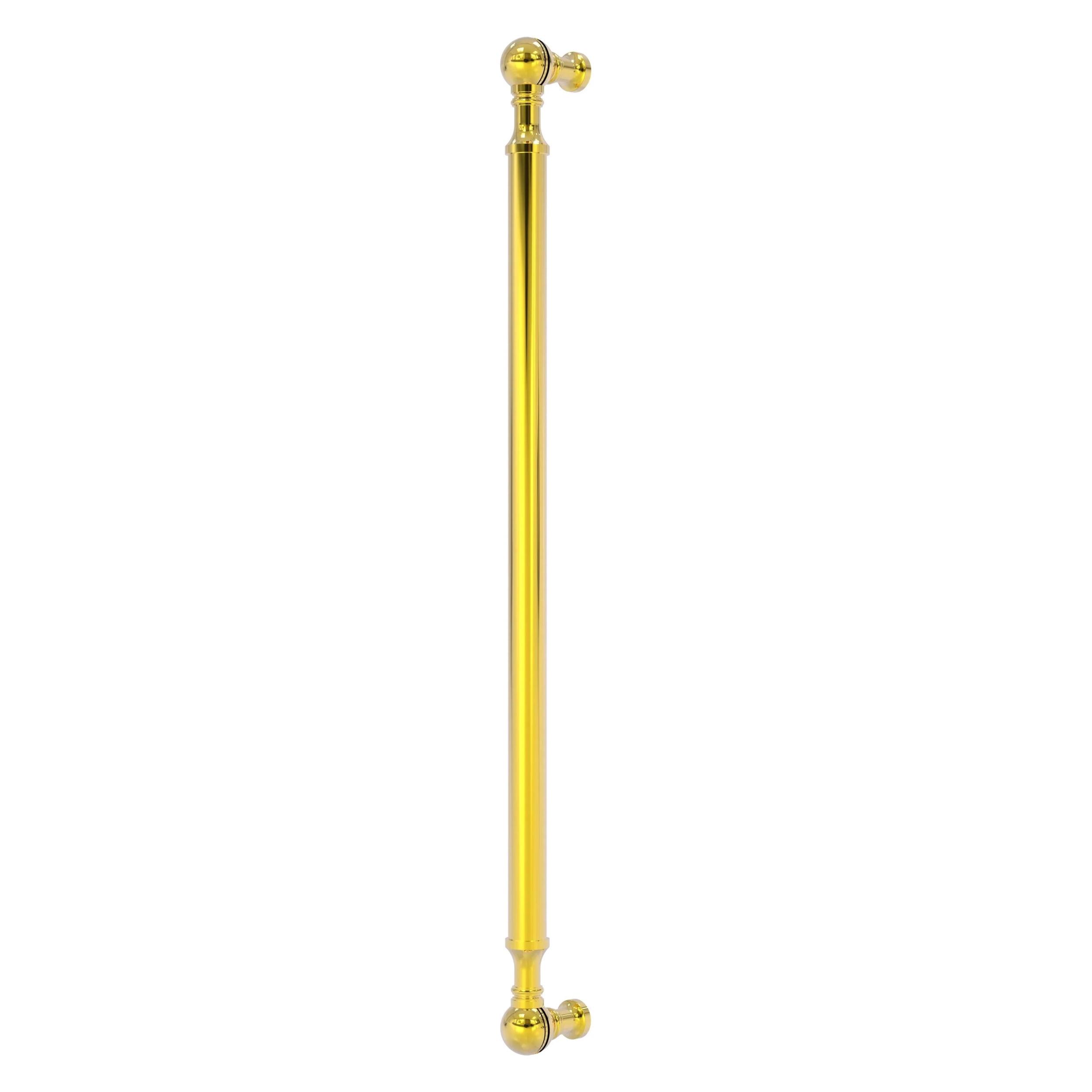 Polished Brass 18-Inch Beaded Refrigerator Appliance Pull