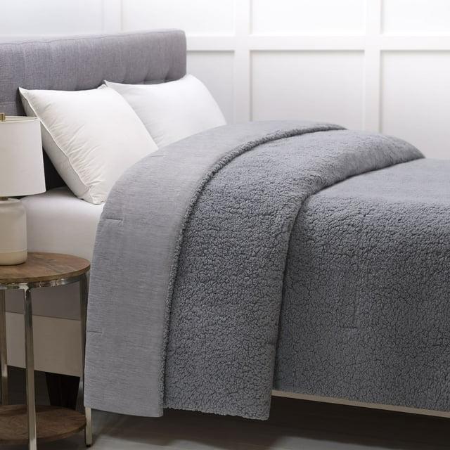 Allied Home LLC Reversible Space Dyed Cooling Sherpa Blanket T 90x90