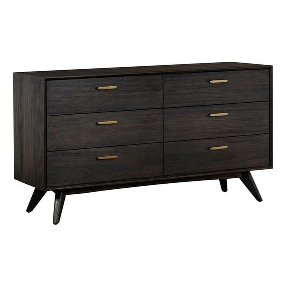 Baly 6 Drawer Mid-Century Modern Dresser - Armen Living