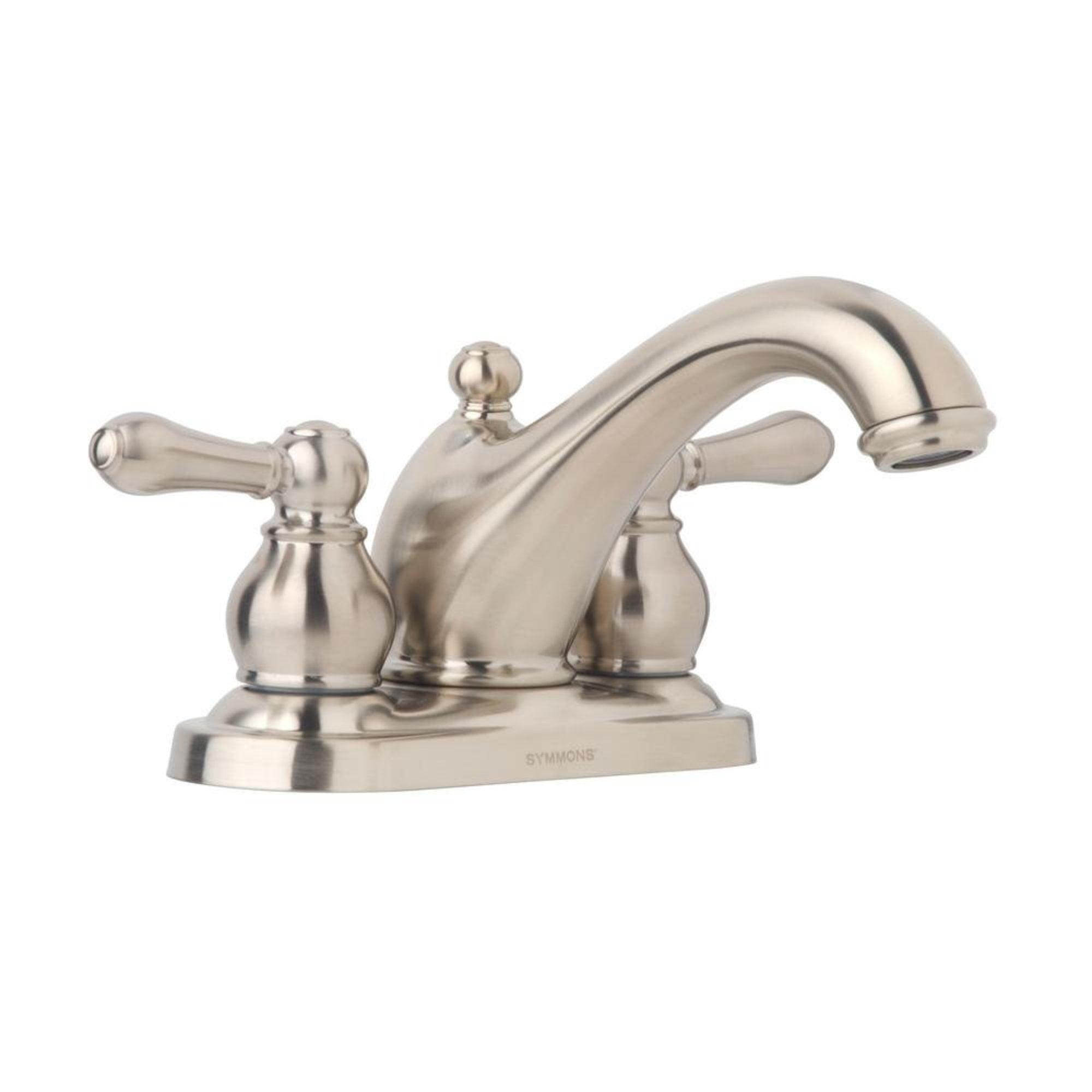 Allura Centerset Two Handle Bathroom Faucet with Drain