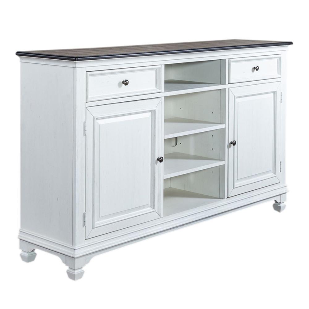 Allyson Park White 68 Inch Highboy TV Console